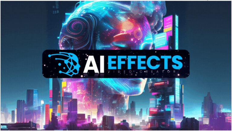 AI Effects dashboard showing fantasy video creation interface with trending viral templates