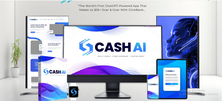 Cash A.I dashboard – ChatGPT-powered affiliate marketing app for beginners