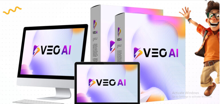 Screenshot of Veo AI interface showing cinematic video creation with Google VEO 3 technology