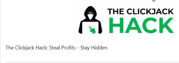 Clickjack system screenshot showing viral content monetization with instant payment results