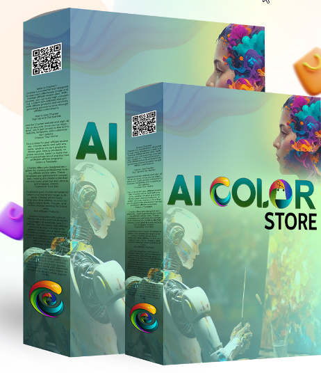 Screenshot of AI Color Store dashboard showcasing a done-for-you Amazon affiliate store with bestselling coloring books